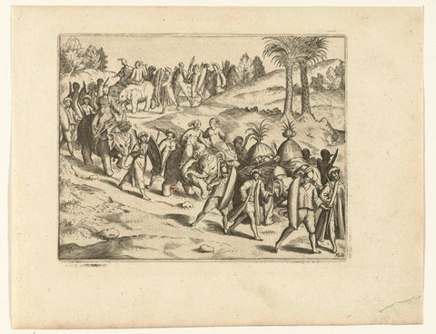 Procession of the Queen of Pattani, 1602, anonymous, 1644 - 1646 Canvas Print