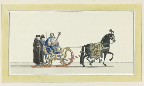 Tenth Sleigh, Abraham Delphos, 1776 Canvas Print