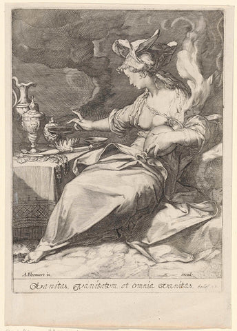 Allegory of Transience (Vanitas), Jan Saenredam, 1575 - 1657 Canvas Print