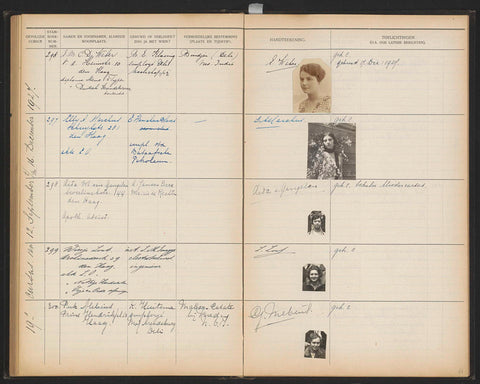 Sheet 64 from Studbook of the pupils of the Colonial School for Girls and Women in The Hague part I (1921-1929), anonymous, 1927 Canvas Print