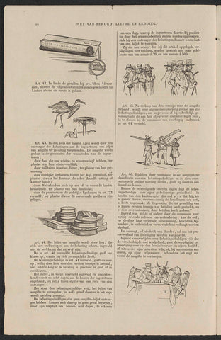 Reprint of the satire on the incitement to participate in the (so-called) voluntary 3% money loan of 1844 (sheet 10), Herman Frederik Carel ten Kate, 1844 Canvas Print