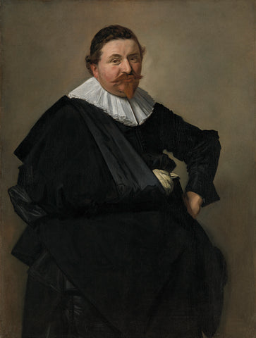 Portrait of Lucas de Clercq, Frans Hals, c. 1635 Canvas Print