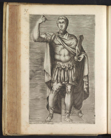 Sculpture of Emperor Augustus, anonymous, 1584 Canvas Print