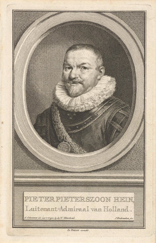 Portret van Pieter Pietersz. Heyn, Jacob Houbraken, 1749 - 1759 Canvas Print