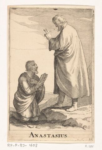 Heilige Anastatius, Frederick Bloemaert, after 1636 - c. 1670 Canvas Print