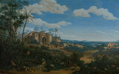 View of Olinda, Brazil, Frans Jansz Post, 1662 Canvas Print