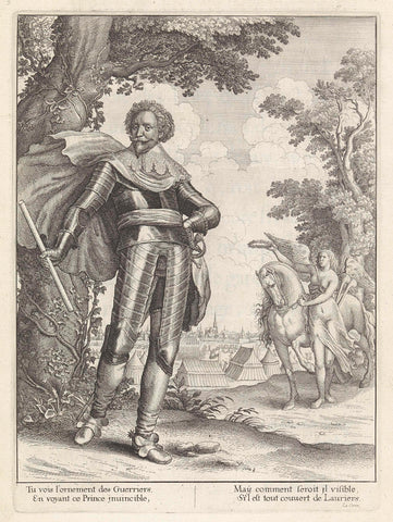 Portrait of Frederick Henry, Prince of Orange, Wenceslaus Hollar, 1639 Canvas Print