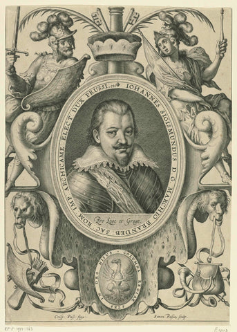 Portrait of Johann Sigismund, Elector of Brandenburg, Simon of passe, 1615 Canvas Print