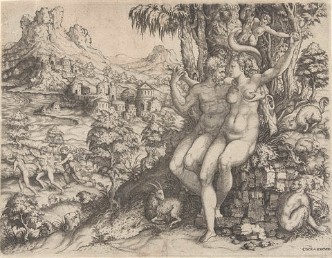 The Fall, anonymous, 1558 - 1570 Canvas Print