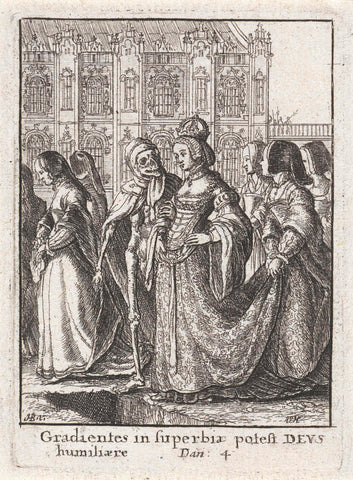 The Empress and Death, Wenceslaus Hollar, c. 1680 Canvas Print