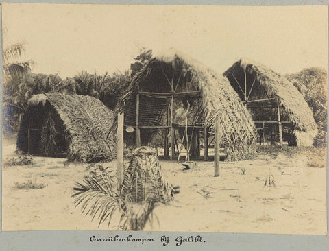 Caribbean village near Galibi, Suriname, Hendrik Doijer (attributed to), 1906 - 1913 Canvas Print