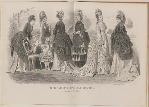 Journal des Dames et des Demoiselles, 15 Novembre 1872, No. 1086, A. Bodin, 1872 Canvas Print