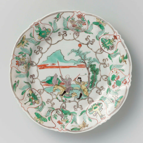 Scalloped Dish, anonymous, c. 1700 - c. 1724 Canvas Print