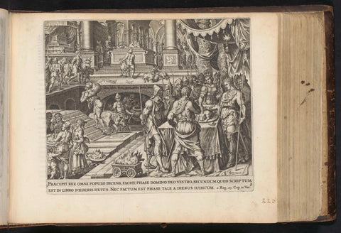 King Josiah celebrates Passover, anonymous, 1646 Canvas Print