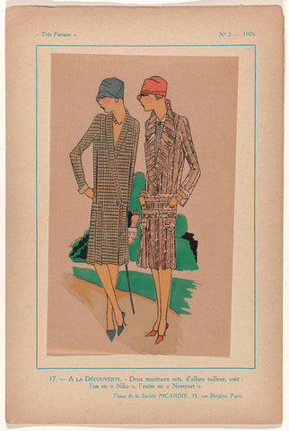 Très Parisien, 1926, No.  2, Pl. 17:- A LA DÉCOUVERTE, G-P. Joumard, 1926 Canvas Print