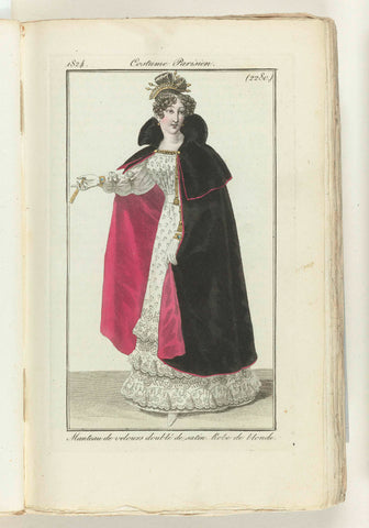 Journal des Dames et des Modes 1824, Costume Parisien (2280), anonymous, 1824 Canvas Print