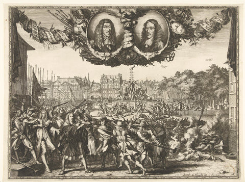 Murder of the de Witt brothers, 1672, Romeyn de Hooghe, 1672 Canvas Print