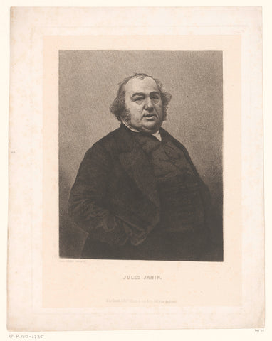 Portrait of Jules Gabriel Janin, Paul Chenay, c. 1858 Canvas Print