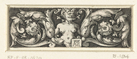 Frisian with a Satyr, Heinrich Aldegrever, 1512 - 1560 Canvas Print