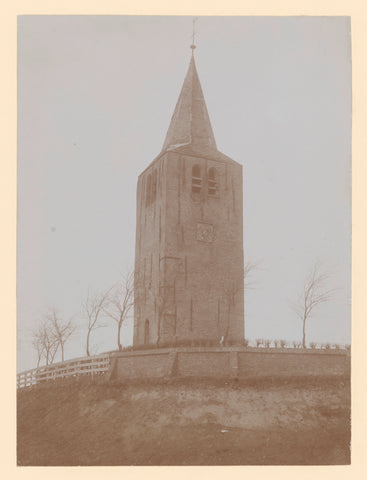 Tower of the Reformed Church in Oosterwierum, demolished in 1905, anonymous (Monumentenzorg) (possibly), A.J.M. Mulder (attributed to), 1911 Canvas Print