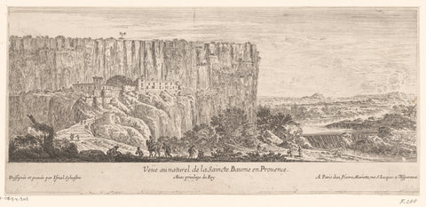 View of the mountain and cave of Sainte-Baume, Israel Silvestre, 1631 - 1691 Canvas Print