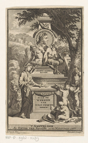 Monument of William of Focquenbroch, Jacobus Baptist, 1766 Canvas Print