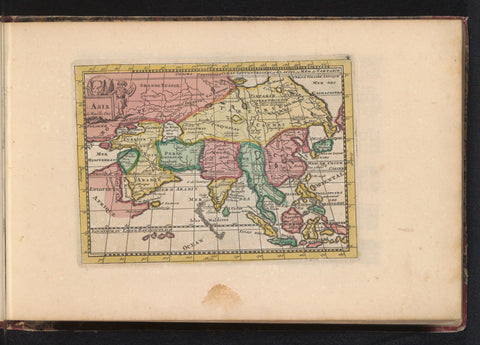 Map of Asia, anonymous, 1735 Canvas Print