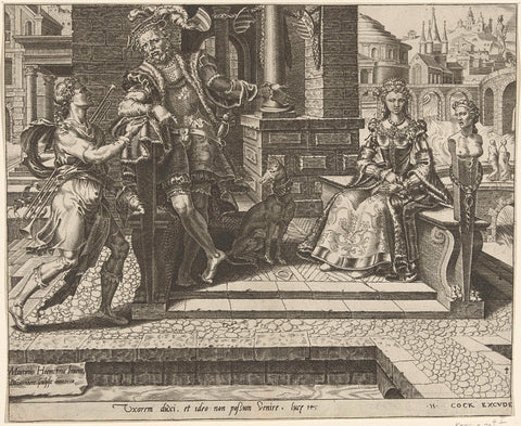 Third pretext: newly married, Dirck Volckertsz. Coornhert, 1558 Canvas Print