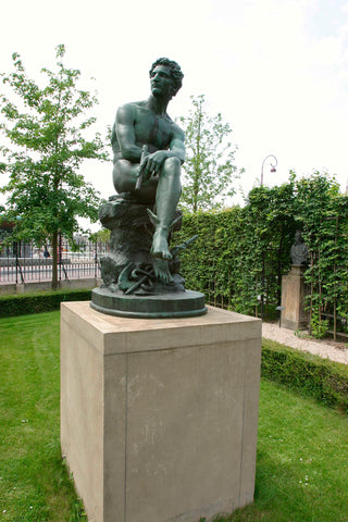 Bronze statue of Mercury, 2003 Canvas Print