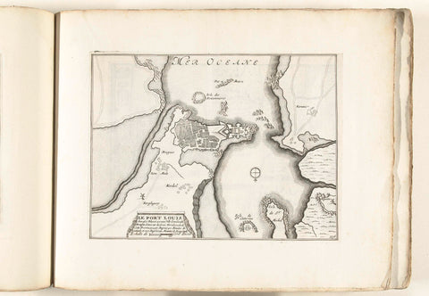 Map of Port Louis, c. 1702, anonymous, 1702 - 1703 Canvas Print