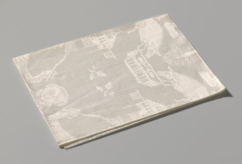 Napkin with the history of the Prodigal Son, anonymous, c. 1600 - c. 1625 Canvas Print