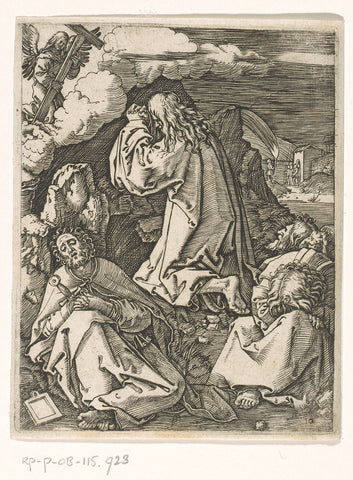 Christ on the Mount of Olives, Albrecht Dürer, 1511 - 1534 Canvas Print