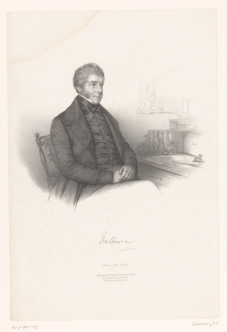 Portrait of William Lamb, Émilien Desmaisons, 1841 Canvas Print