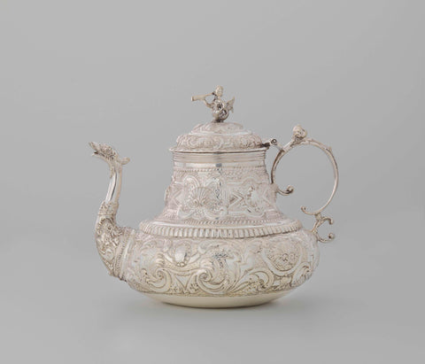 Teapot, Fonger Douma (attributed to), 1758 Canvas Print