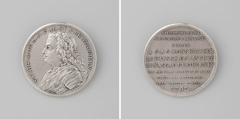 l'Histoire de la Republique romaine, the medal work of Jean Dassier and his son, dedicated to William IV, Jean Dassier, 1748 Canvas Print