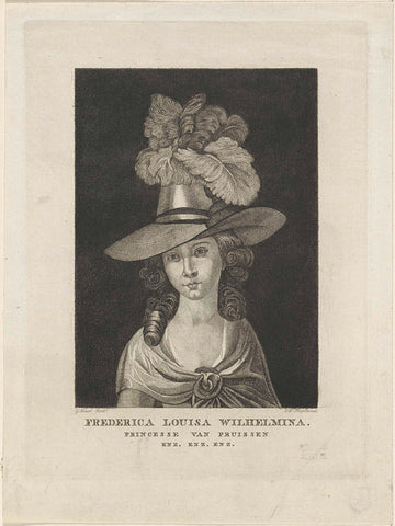 Portrait of Wilhelmina of Prussia, Gerrit Konsé, 1790- 1826 Canvas Print