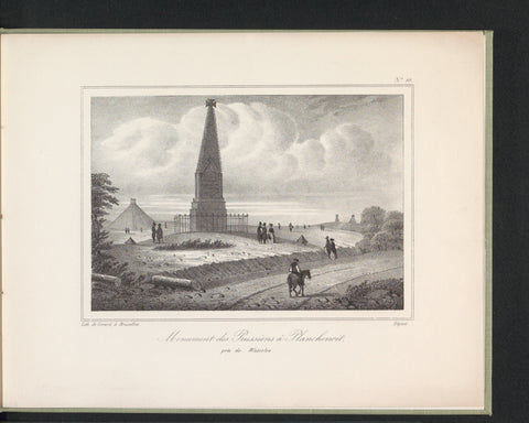 Monument to the Prussia, H. Gérard (possibly), 1842 Canvas Print