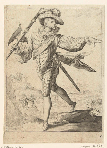 Sergeant, anonymous, after 1587 Canvas Print