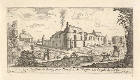 Castle Peray near Corbeil, Albert Flamen, 1648 - 1692 Canvas Print