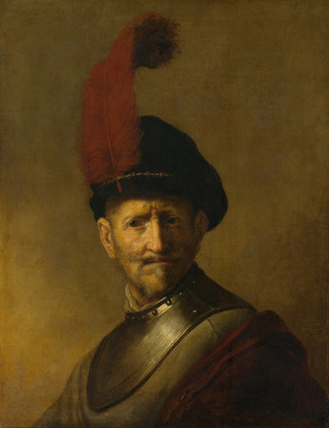 Portrait of a Man, perhaps Rembrandt's Father, Harmen Gerritsz van Rijn, Rembrandt van Rijn (copy after), after c. 1634 Canvas Print