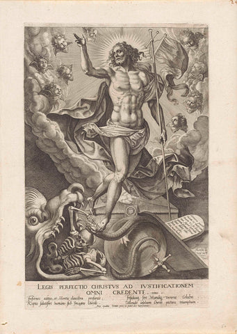 Resurrection of Christ, anonymous, 1570 - 1600 Canvas Print