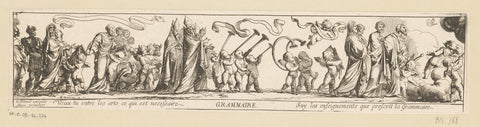 Triumph of Grammar, Pierre Brebiette, 1608 - 1650 Canvas Print