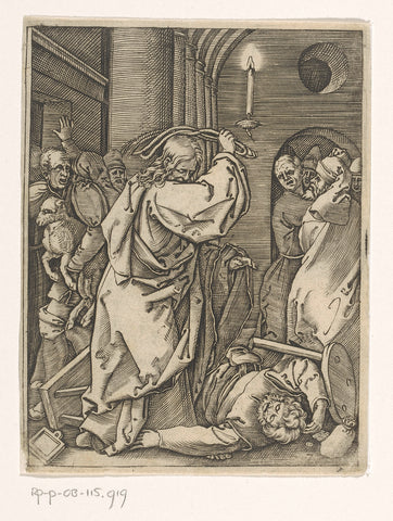 Expulsion from the temple, Albrecht Dürer, 1511 - 1534 Canvas Print