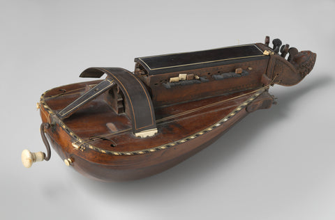 Hurdy-gurdy, Pierre Louvet, c. 1750 - c. 1784 Canvas Print