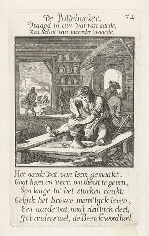 Potter, Caspar Luyken, 1694 Canvas Print