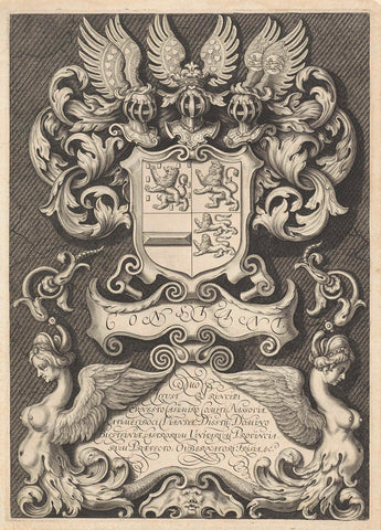 Coat of arms of Ernst Casimir, Count of Nassau-Dietz, Simon of the Passe (attributed to), 1630 Canvas Print