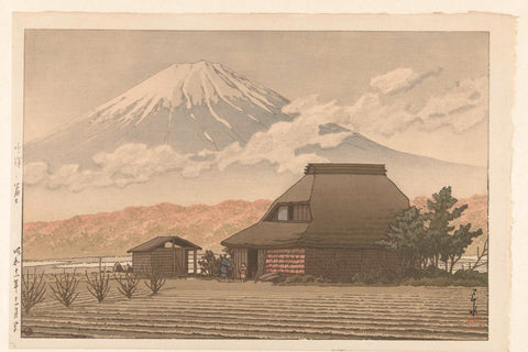 Fuji from Narusawa Village, Kawase Hasui, 1936 Canvas Print