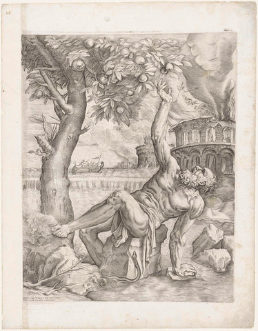 Tantalus, Giulio Sanuto, c. 1565 Canvas Print