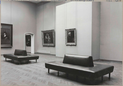 Rembrandt room on the 1st floor where breakthrough to eastern courtyard will be made, 1965 Canvas Print