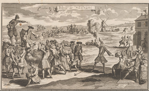 Result of the windnegotia, 1720, anonymous, 1720 Canvas Print